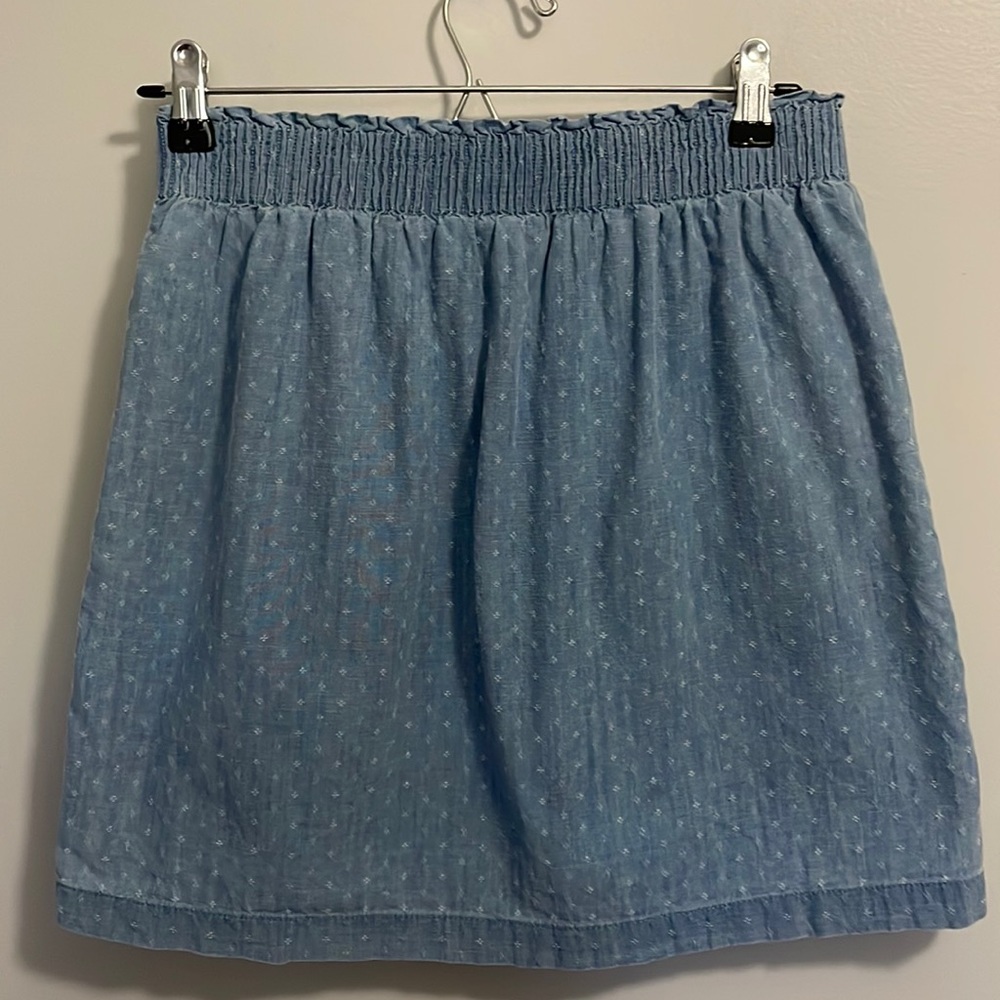 J. Crew Sidewalk Indigo Donny Skirt.